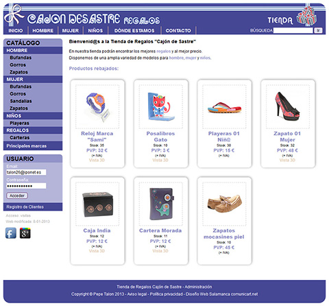 regalos hombre mujer niño salamanca